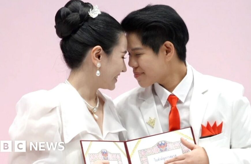 Couples say ‘I do’ as Thailand legalises same-sex marriage