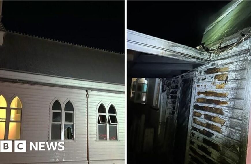 Seven churches targeted in suspected arson spree