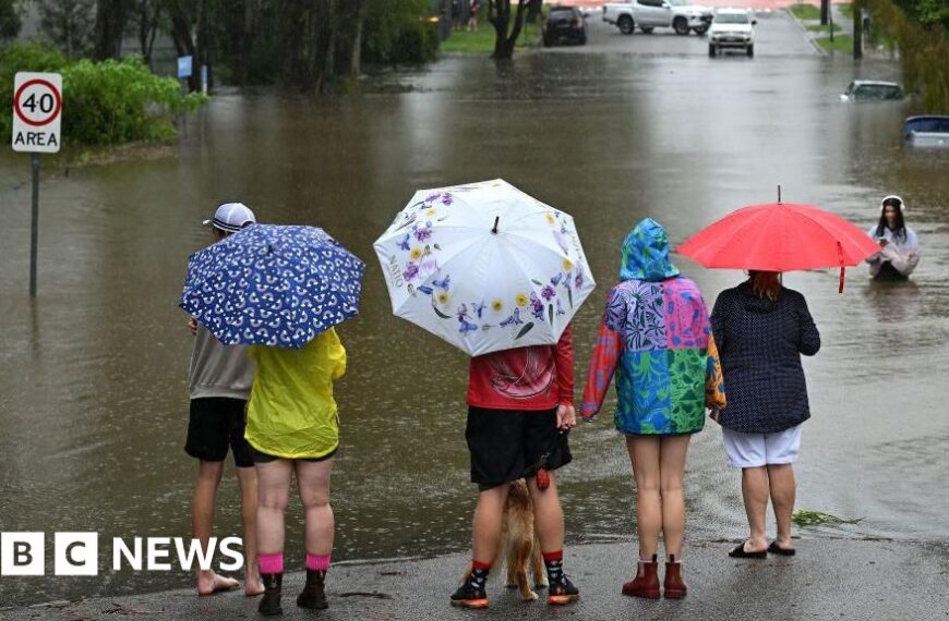 Mass blackouts and flooding in storm-affected states