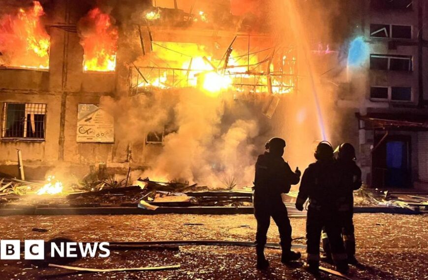Russian strike kills 11 in Dobropillya town near Donetsk, Ukraine says