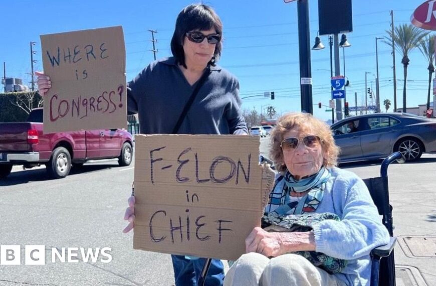 Elon Musk’s Tesla facilities in the US face ‘Takedown’ protests